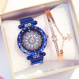 2020 Hot Sale Women Magnet Buckle Lucky Flower Watch