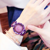 2020 Hot Sale Women Magnet Buckle Lucky Flower Watch